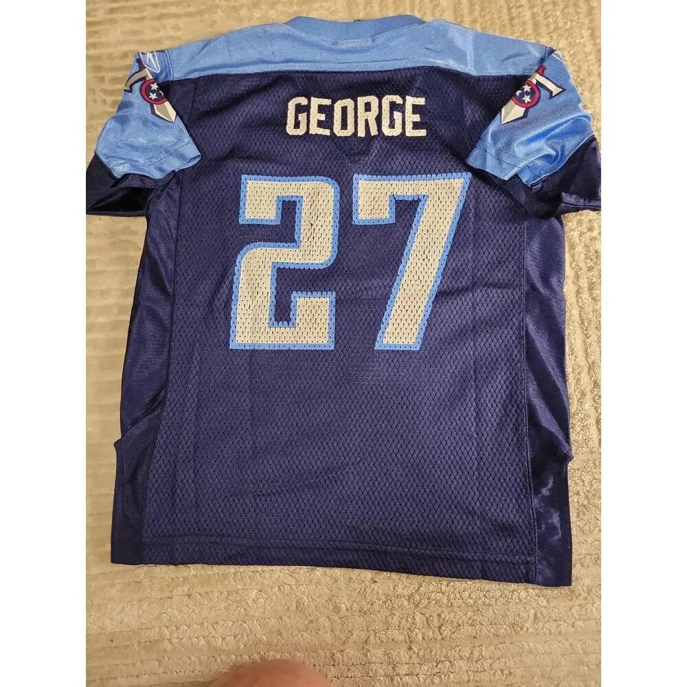 Reebok Eddie George Tennessee Titans Football Jersey Youth Large 7 Boys Kids